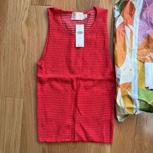 Anthropologie Nation LTD Red Smocked Tank Top – NWT Size S